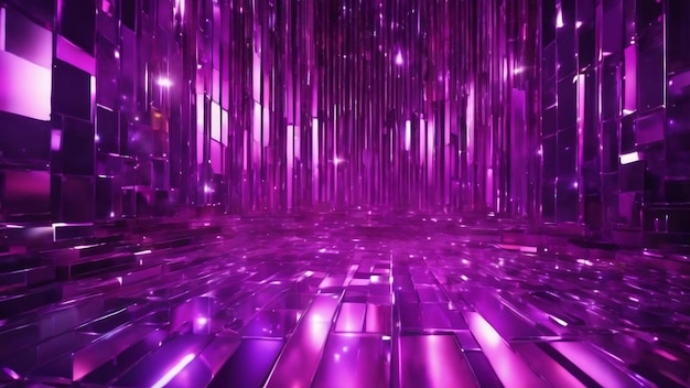 Digitally generated disco background in purple