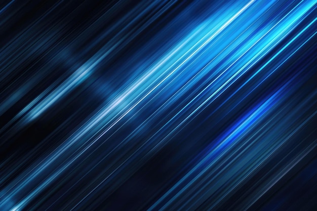 digitally generated image of blue light and stripes moving fast over black background