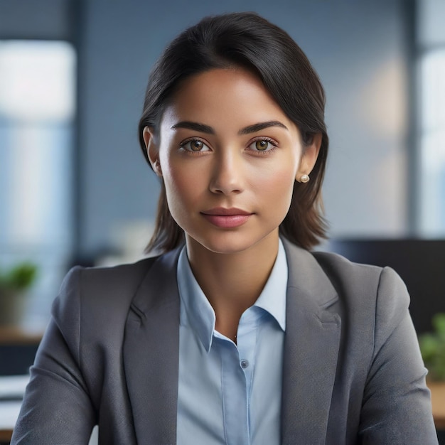 Diligent Office Focus Serious Expression in the Workplace