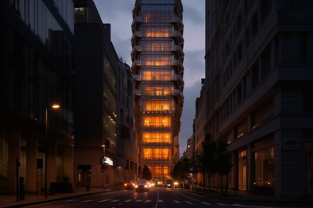 Diller Scofidio Renfro skyscraper in a London street