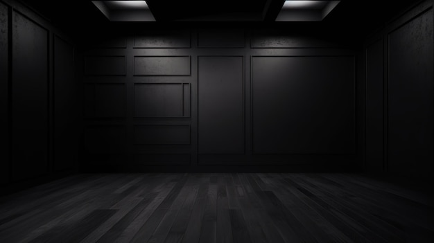 クレンジング ルーム スタジオの斜めの薄暗い部屋の基礎 AI が生成したクリエイティブ リソース