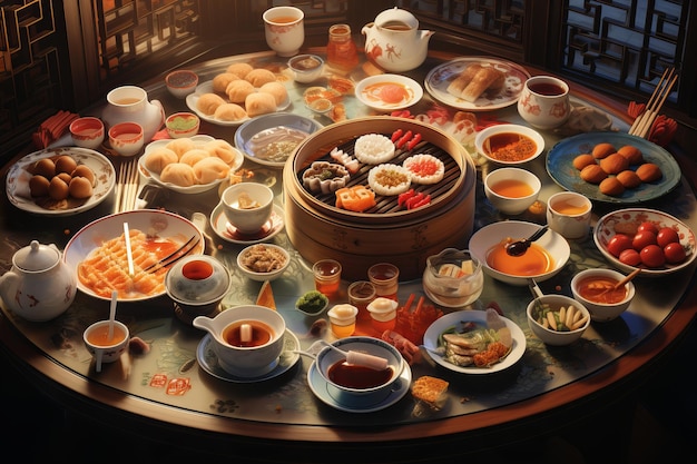 Dim Sum Delight 시각적 축제