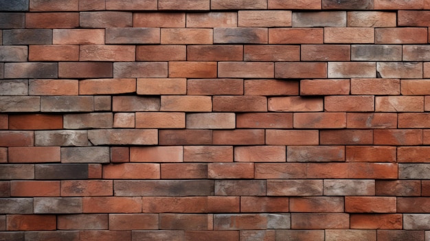 Dimensional Multilayering Old Red Brick Surface Pattern For Interior And Exterior Wall Decorating