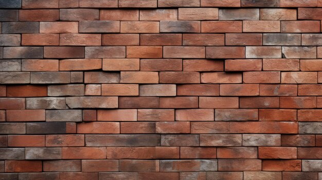 Dimensional Multilayering Old Red Brick Surface Pattern For Interior And Exterior Wall Decorating