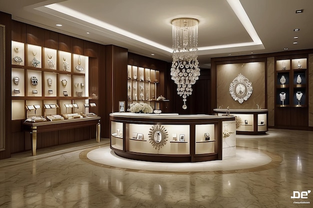 Dimond jewelry showroom decoration model