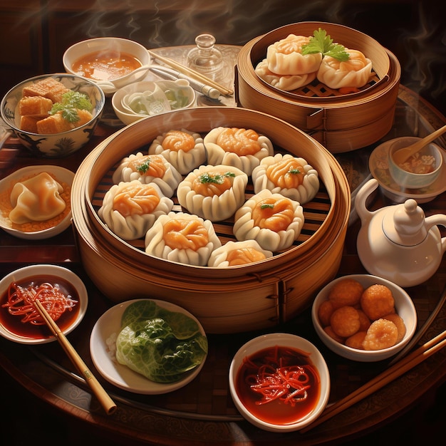 Dimsum Korean Dumplings Chinese Shu Mai