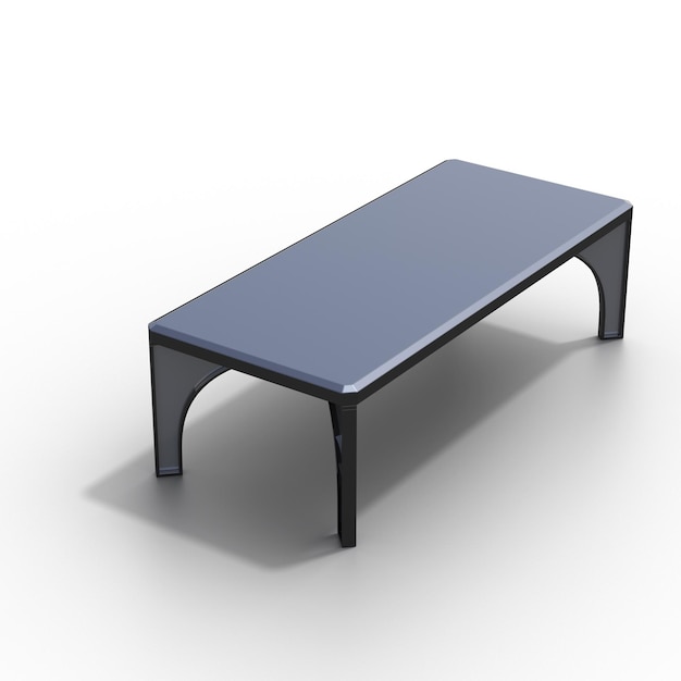 Foto tavolo da pranzo isolato su sfondo bianco illustrazione 3d rendering cg