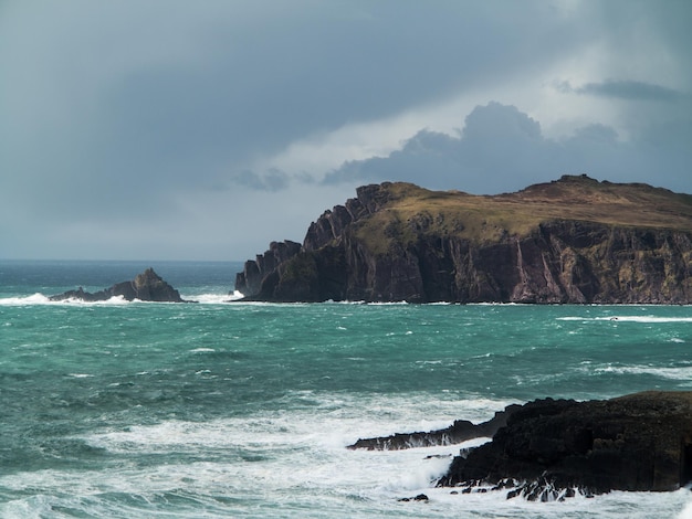 Dingle Peninsula Ierland op bewolkte dag