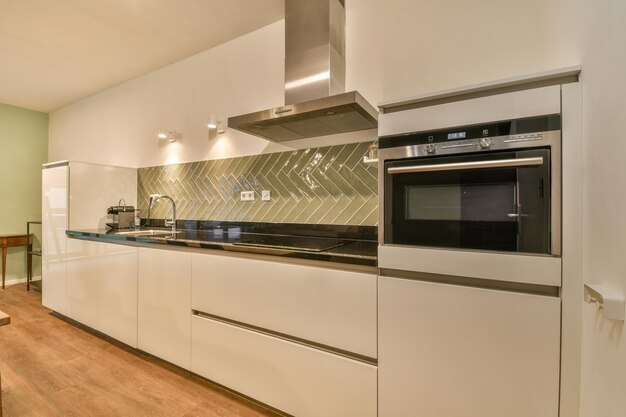 Dining room interior in modern apartment