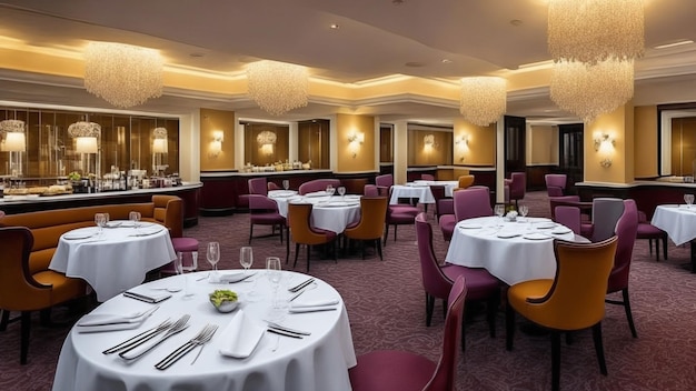 The dining room at the savoy