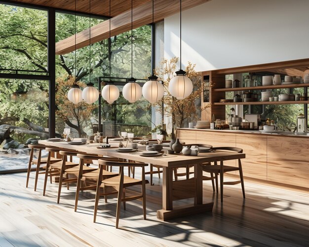 dining room with a view of the garden