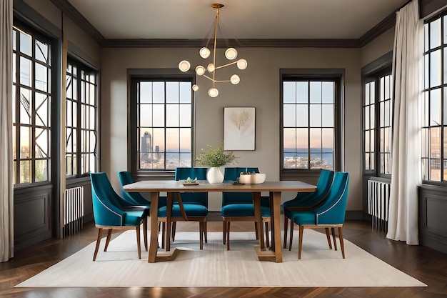 Dining room with a view of the ocean