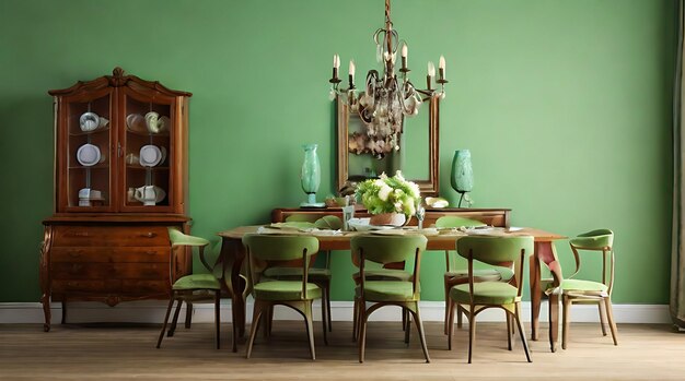 dining room with wooden chair and table