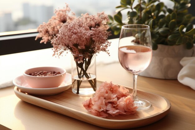 Foto tavolo da pranzo e posate con colori morbidi pubblicità fotografia alimentare