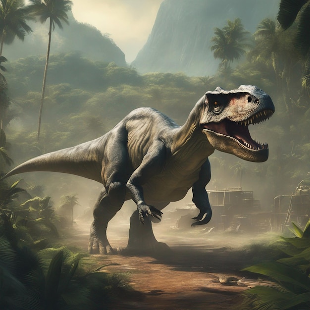 Dinosaur in jurassic Adventure