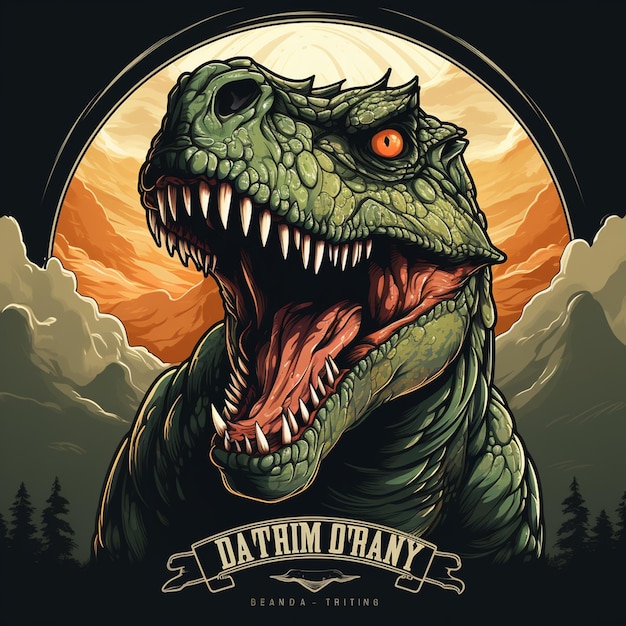 Логотип динозавров