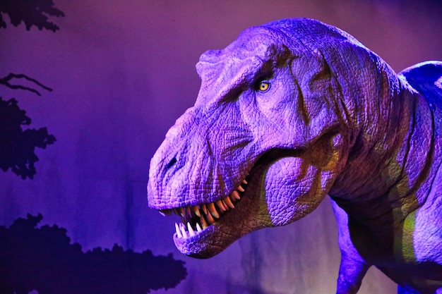 영국 런던 자연사 박물관의 공룡 모형