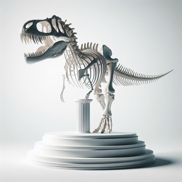 Photo dinosaur skeleton