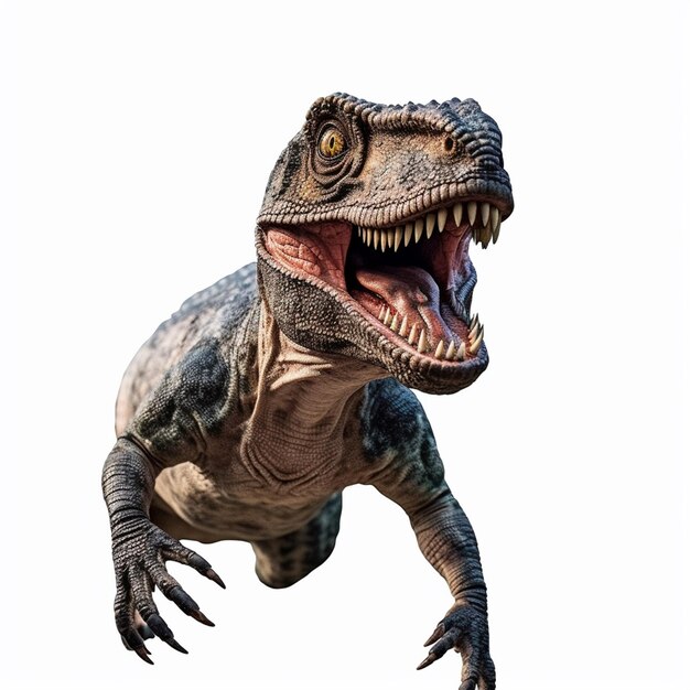 T-Rex Dinosaur, Tyrannosaurus Rex Reptile Running, Prehistoric Jurassic  Animal Isolated on White Background, 3D Rendering Stock Illustration -  Illustration of ancient, dinosaurus: 143823981