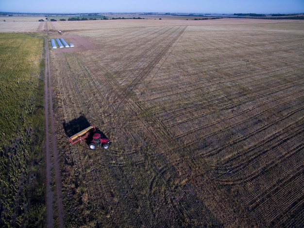 La Pampa patagonia Argentina의 직접 파종 농업 기계