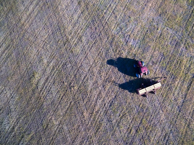 Direct seeding agricultural machinery in La Pampa patagonia Argentina