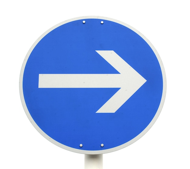 Direction arrow sign