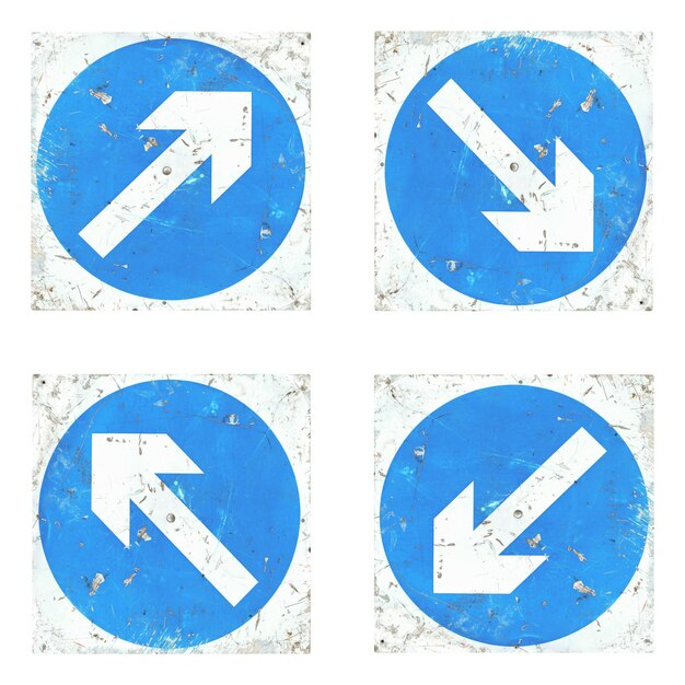 Photo direction arrow signs