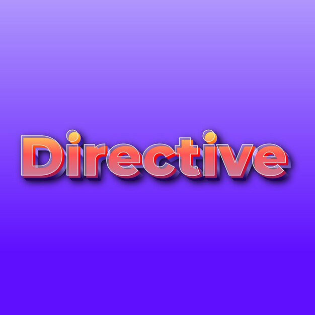 DirectiveText effect JPG gradient purple background card photo