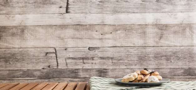 Directly above shot of bananas on table