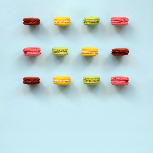 Directly above shot of candies against white background