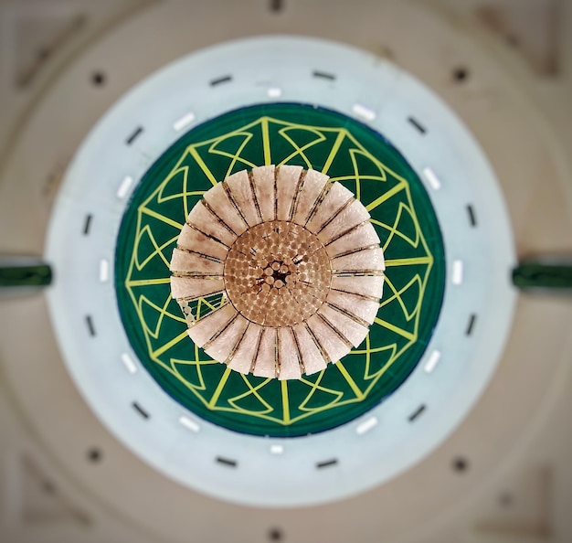 Photo directly below shot of chandelier