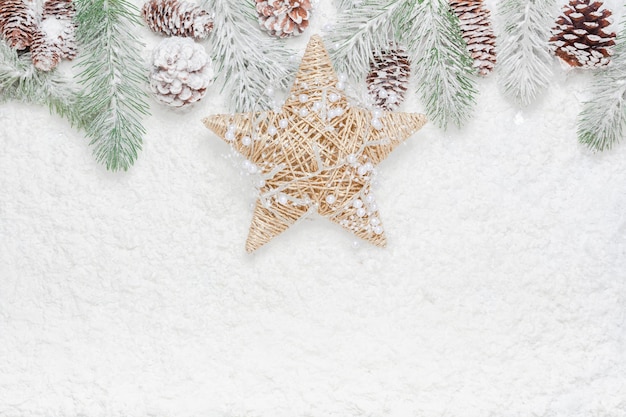 Directly above shot of christmas decorations during winter