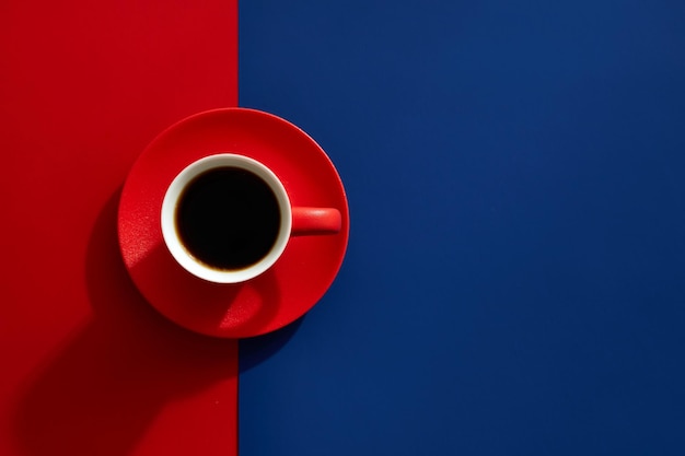 Directly Above Shot Of Coffee Cup On Table