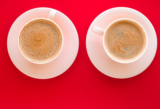 Directly above shot of coffee on table