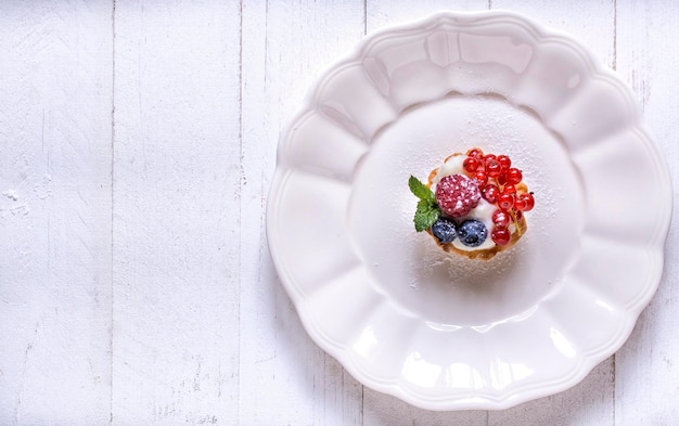 Photo directly above shot of dessert on table