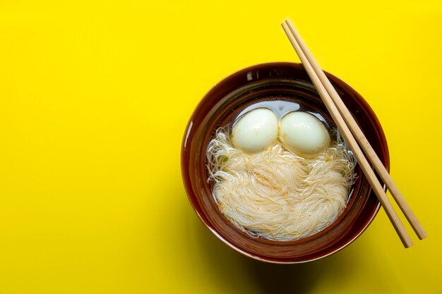 Directly above shot of eggs in bowl