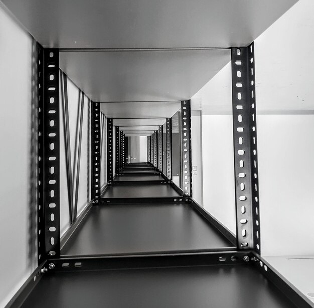 Directly below shot of empty staircase