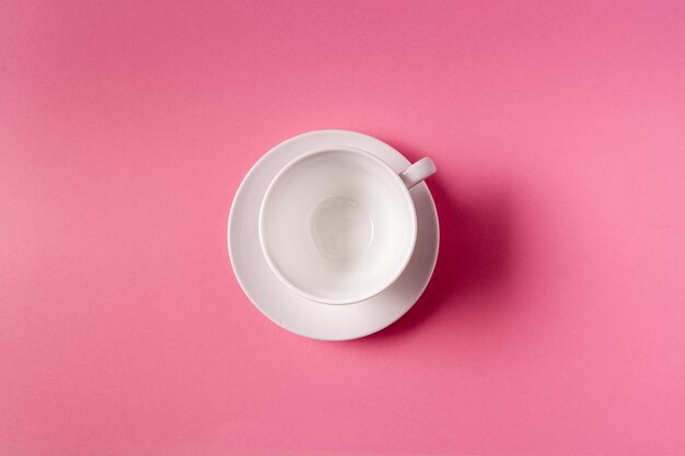 Photo directly above shot of empty tea cup