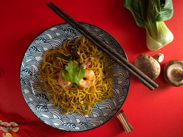 Photo directly above shot of food in plate on table