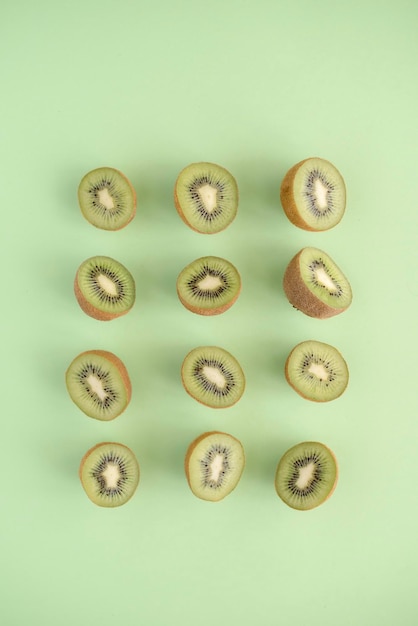 Photo directly above shot of fruits against white background