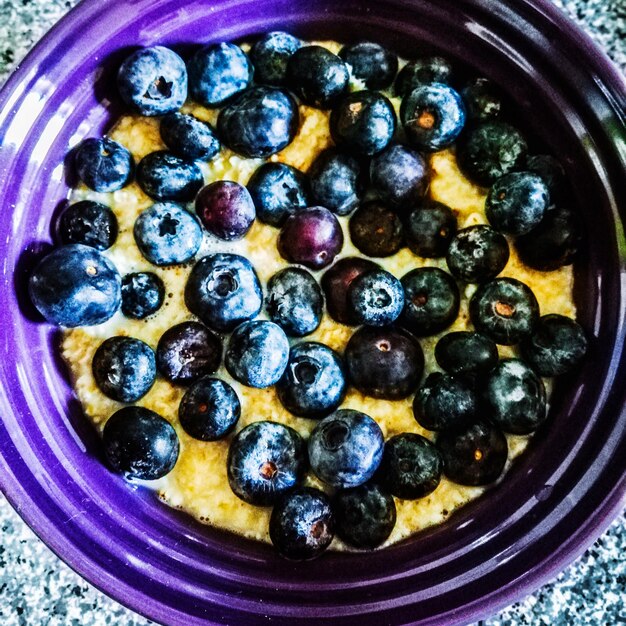 Directly above shot of fruits in bowl