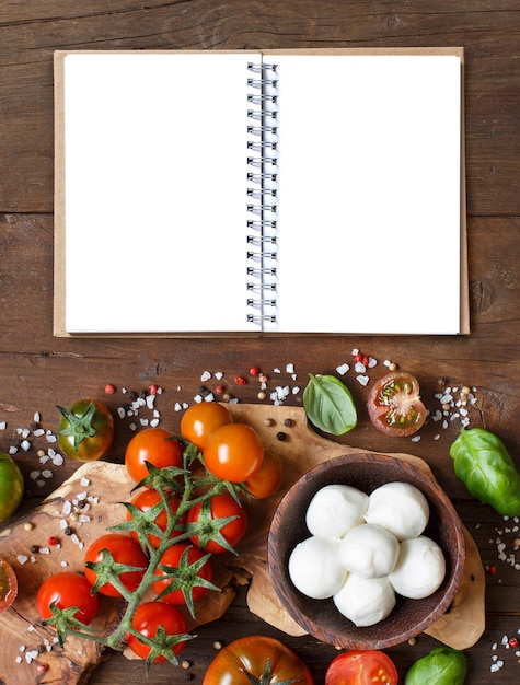 Foto direttamente sopra il colpo di frutta sul tavolo