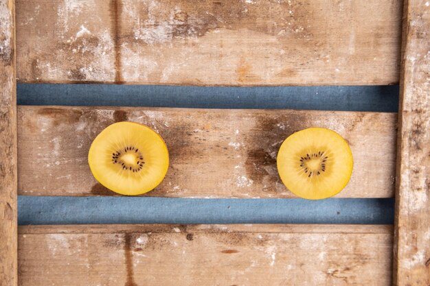 Directly above shot of fruits on table