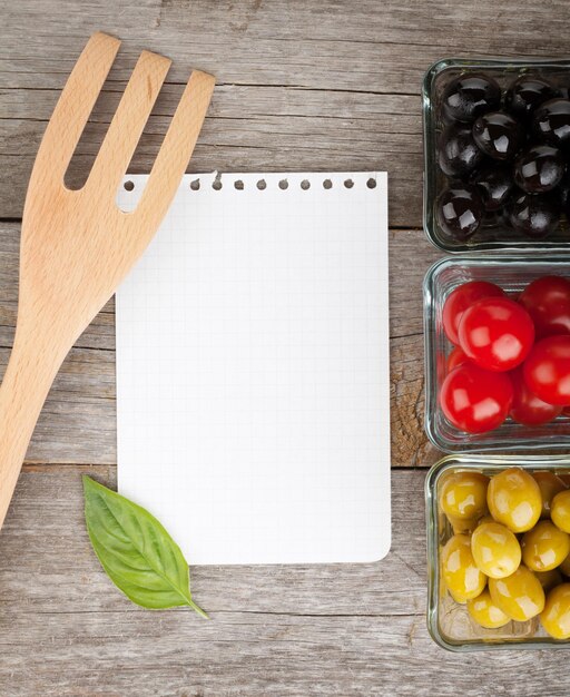 Foto direttamente sopra il colpo di frutta sul tavolo