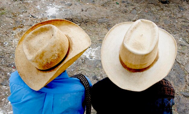 Foto direttamente sopra il colpo di cappello