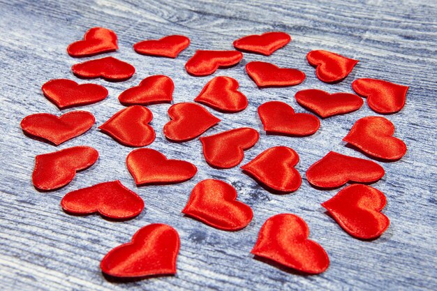 Directly above shot of heart shape on table