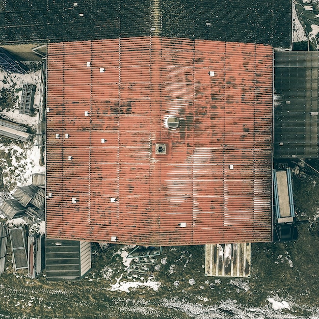 Directly above shot of house