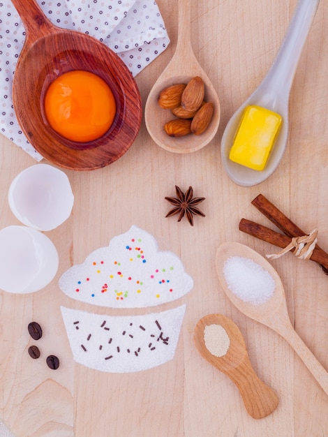 Directly above shot of ingredients on table