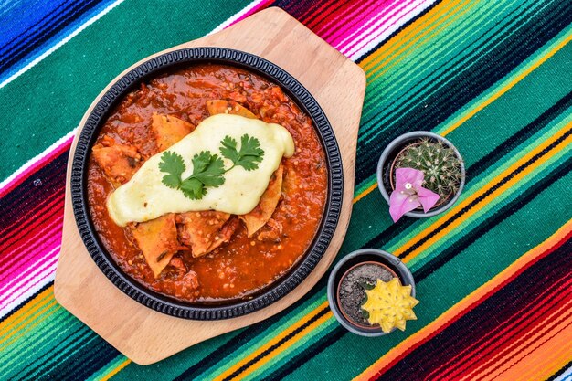 Photo directly above shot of meal served in bowl