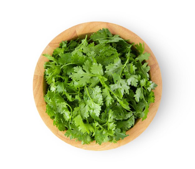 directly above shot of salad in plate against white background